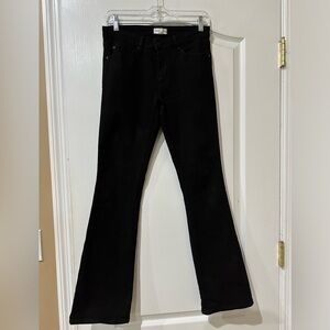 Kendall + Kylie Straight Leg Mid Rise black Jeans - 5/6